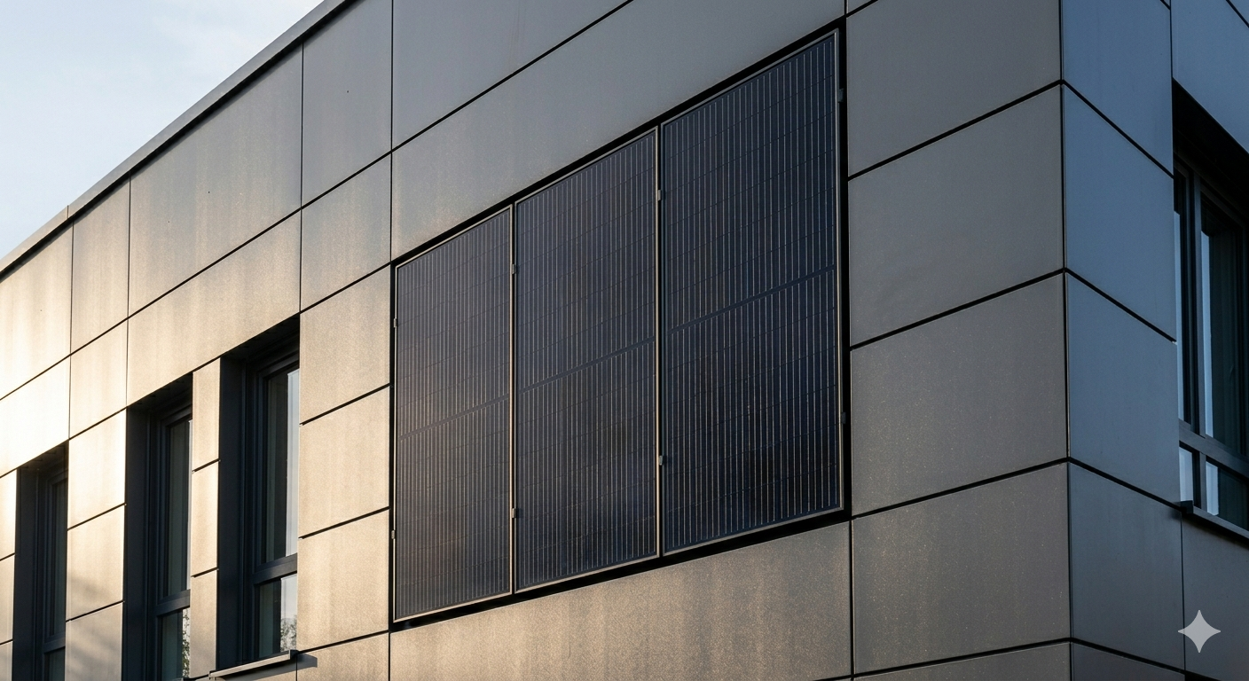 Fassadenmontage Solaranlage